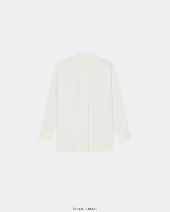 Kenzo chemise oversize à fleurs de boke femmes blanc D2804X668 vêtements