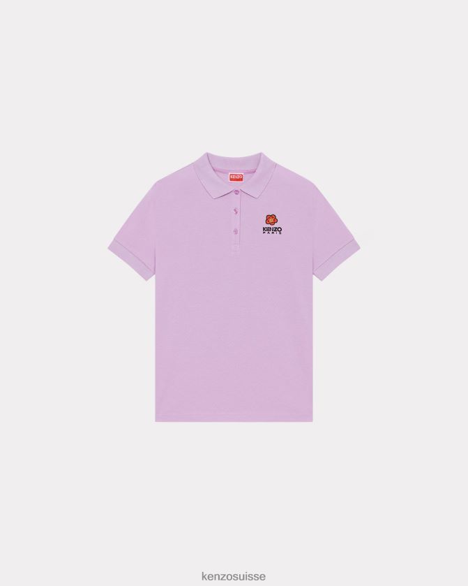 Kenzo polo à écusson de fleur de boke 1 femmes glycine D2804X523 vêtements
