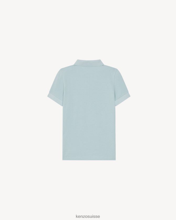 Kenzo polo à écusson de fleur de boke 2 femmes bleu ciel D2804X637 vêtements