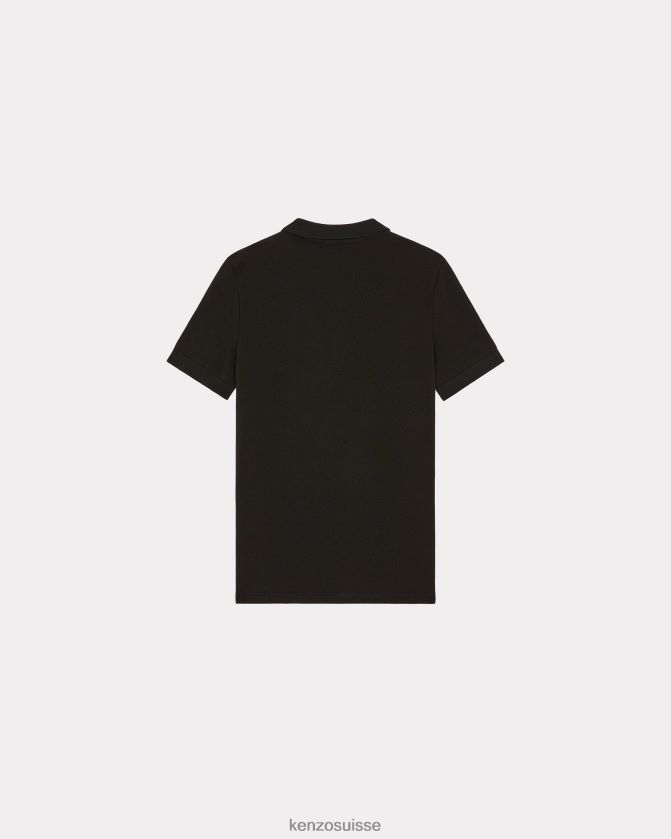 Kenzo polo à écusson de fleur de boke 2 femmes noir D2804X627 vêtements