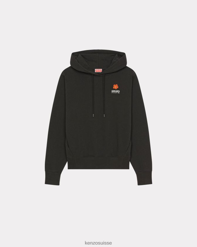 Kenzo sweat à capuche à motif fleur de boke femmes noir D2804X459 vêtements
