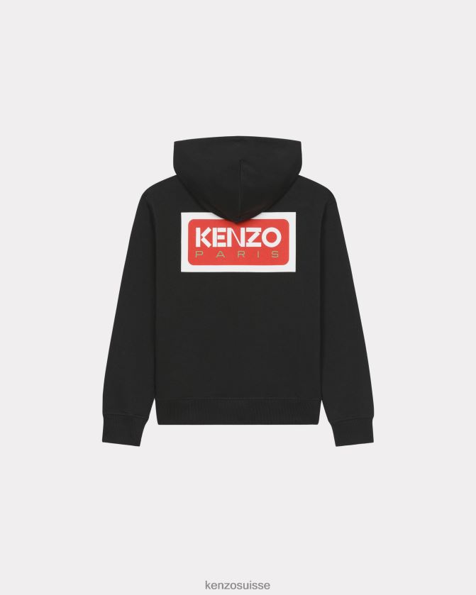 Kenzo sweat à capuche zippé paris femmes noir D2804X462 vêtements