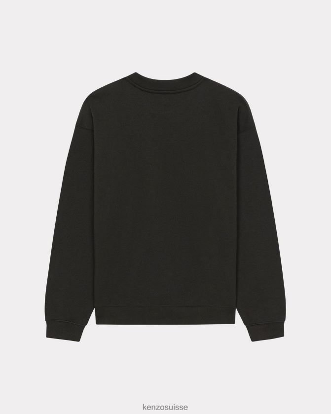 Kenzo sweat-shirt avec écusson de fleur de boke femmes noir D2804X453 vêtements