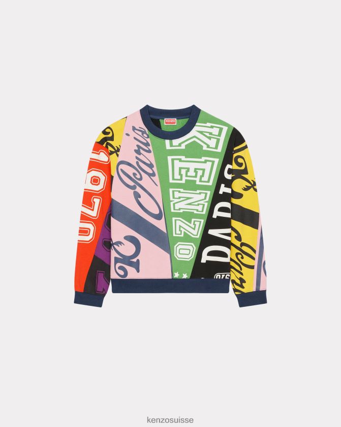 Kenzo sweat-shirt drapeau femmes multicolore D2804X407 vêtements