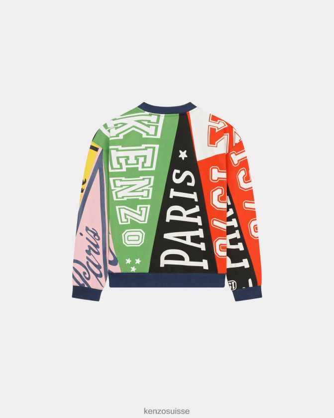 Kenzo sweat-shirt drapeau femmes multicolore D2804X407 vêtements