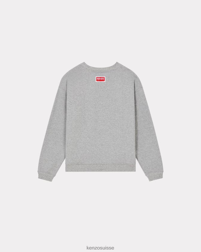 Kenzo sweat-shirt fleur de boke femmes gris perle D2804X537 vêtements