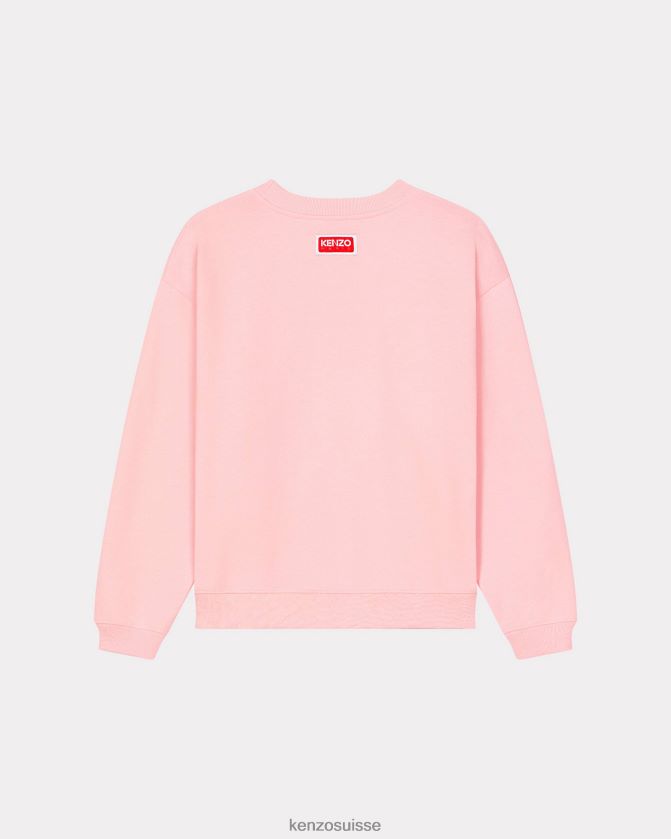 Kenzo sweat-shirt fleur de boke femmes rose fané D2804X514 vêtements