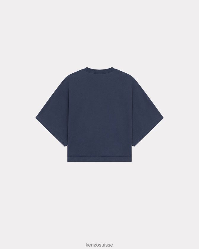 Kenzo sweat-shirt à manches courtes femmes bleu nuit D2804X635 vêtements