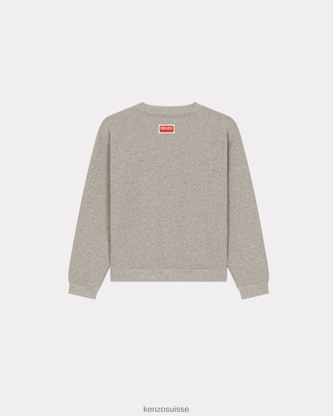 Kenzo sweat-shirt pixel femmes gris perle D2804X416 vêtements