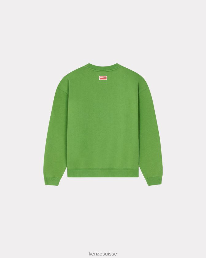 Kenzo sweat tigre varsity jungle femmes herbe verte D2804X494 vêtements