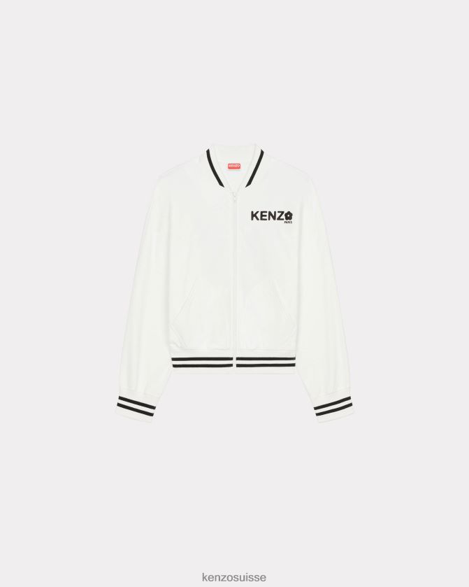 Kenzo sweat zippé boke flower 2.0' femmes blanc cassé D2804X550 vêtements