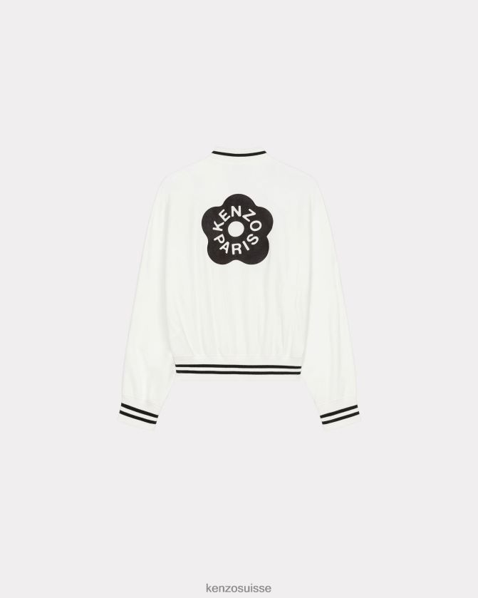 Kenzo sweat zippé boke flower 2.0' femmes blanc cassé D2804X550 vêtements