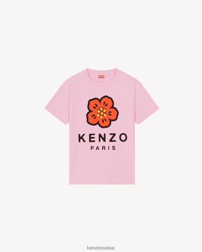 Kenzo t-shirt ample "fleur de boke" femmes rose D2804X515 vêtements