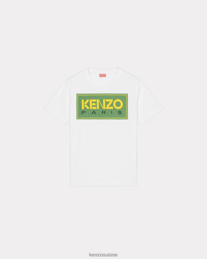 Kenzo t-shirt ample paris femmes blanc D2804X601 vêtements