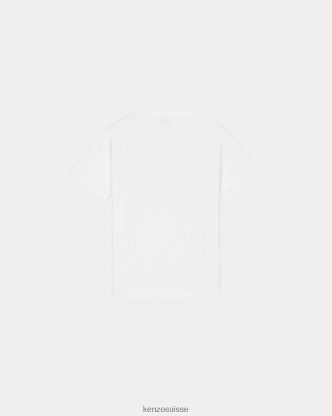 Kenzo t-shirt ample paris femmes blanc D2804X601 vêtements