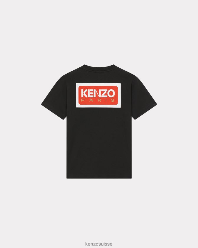 Kenzo t-shirt ample paris femmes noir D2804X470 vêtements