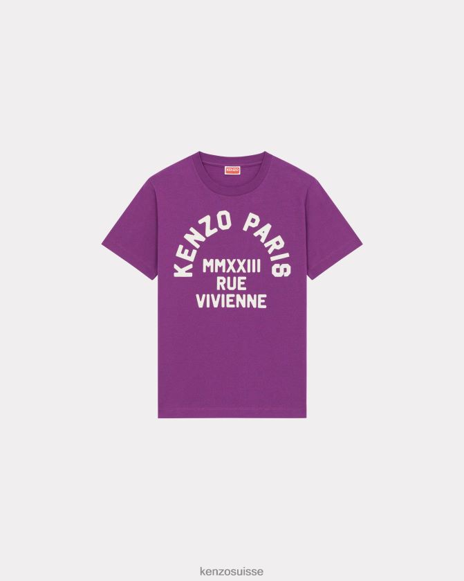 Kenzo t-shirt ample rue vivienne femmes violet D2804X395 vêtements