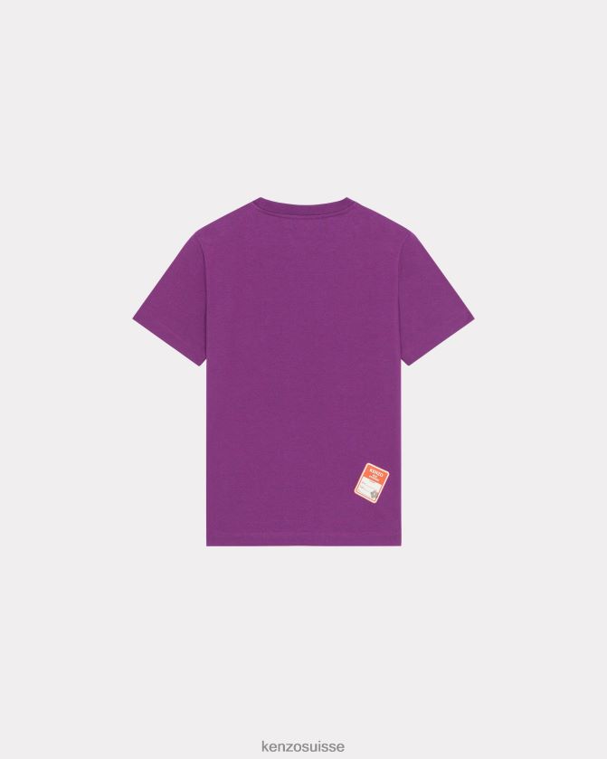 Kenzo t-shirt ample rue vivienne femmes violet D2804X395 vêtements