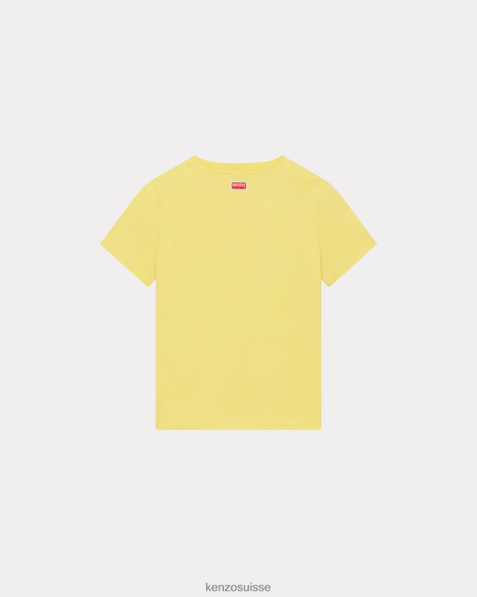 Kenzo t-shirt cible femmes citron D2804X646 vêtements