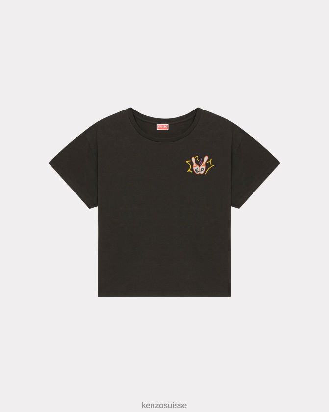 Kenzo t-shirt décontracté "bowling" femmes noir D2804X396 vêtements