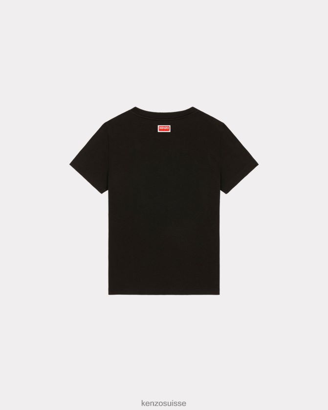 Kenzo t-shirt éléphant de Varisty Jungle femmes noir D2804X378 vêtements