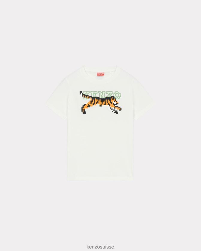 Kenzo t-shirt "pixel" femmes blanc cassé D2804X383 vêtements