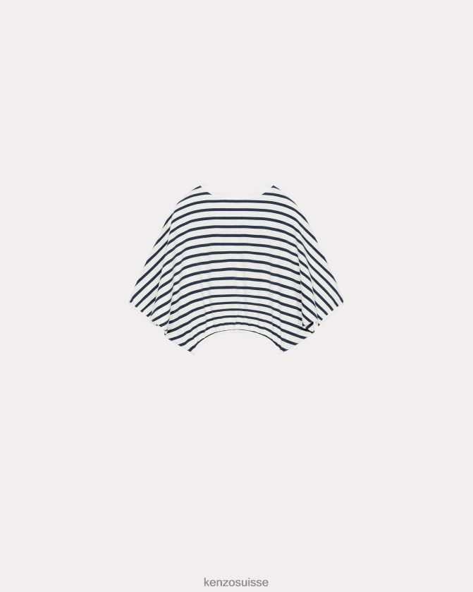Kenzo t-shirt à rayures nautiques femmes blanc cassé D2804X546 vêtements