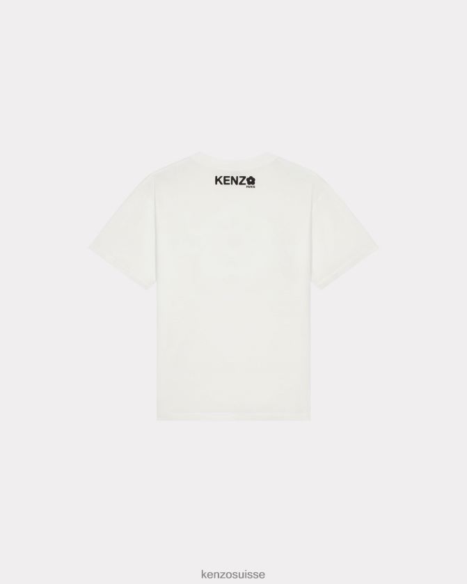 Kenzo t-shirt surdimensionné fleur de boke 2.0' femmes blanc cassé D2804X376 vêtements