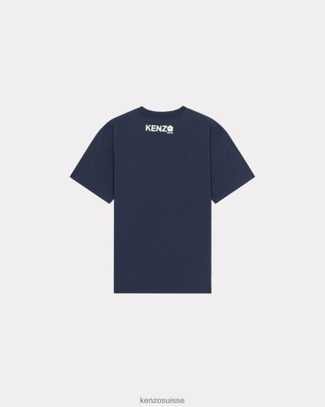Kenzo t-shirt surdimensionné fleur de boke 2.0' femmes bleu nuit D2804X497 vêtements