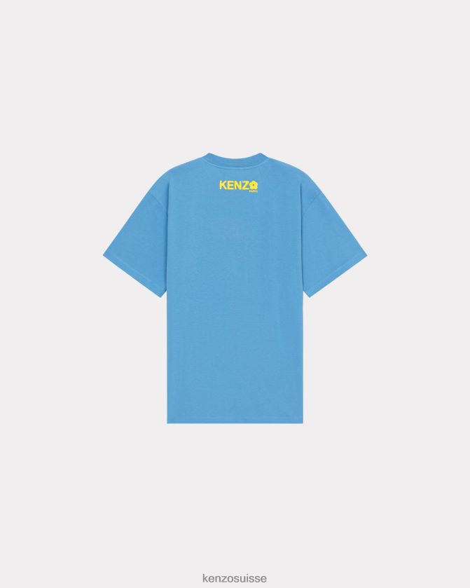 Kenzo t-shirt surdimensionné fleur de boke 2.0' femmes cyan D2804X554 vêtements