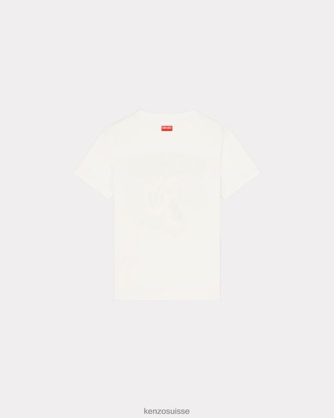 Kenzo t-shirt tigre de Varsity Jungle femmes blanc cassé D2804X476 vêtements