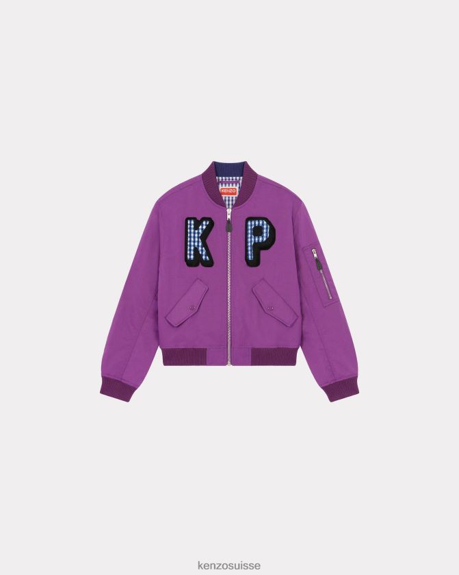Kenzo Le bomber rétro de Paris femmes violet D2804X624 vêtements