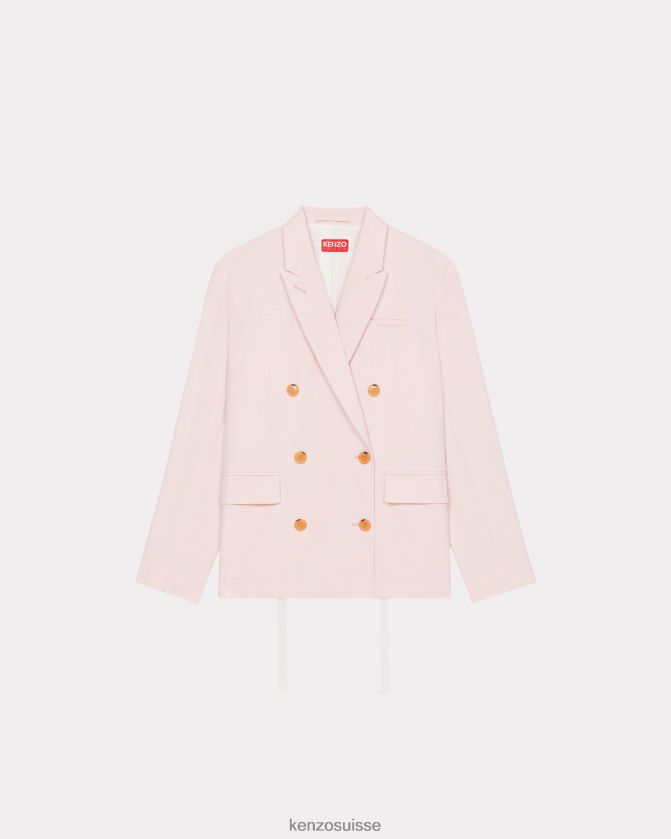 Kenzo blazer surdimensionné femmes rose fané D2804X371 vêtements