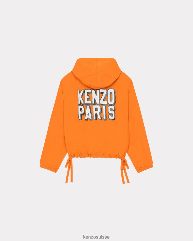 Kenzo coupe-vent parisien femmes orange moyen D2804X638 vêtements