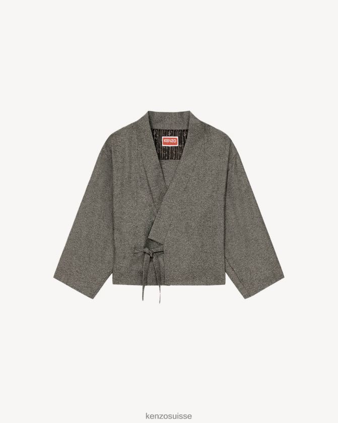 Kenzo veste kimono femmes anthracite D2804X693 vêtements
