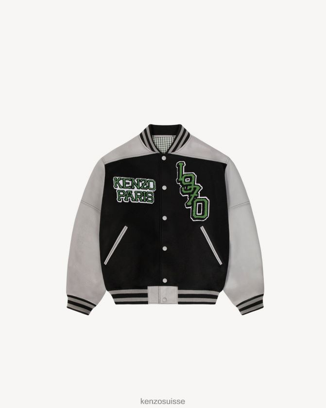 Kenzo veste universitaire tigre femmes noir D2804X586 vêtements