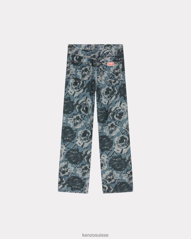 Kenzo jean suisen décontracté Hommes bleu nuit D2804X323 vêtements