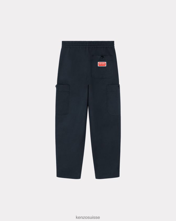 Kenzo pantalon de jogging cargo Hommes bleu nuit D2804X308 vêtements