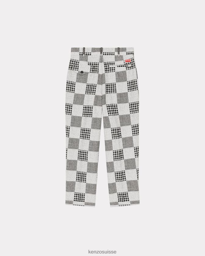 Kenzo pantalon tailleur patchwork Hommes bleu nuit D2804X258 vêtements