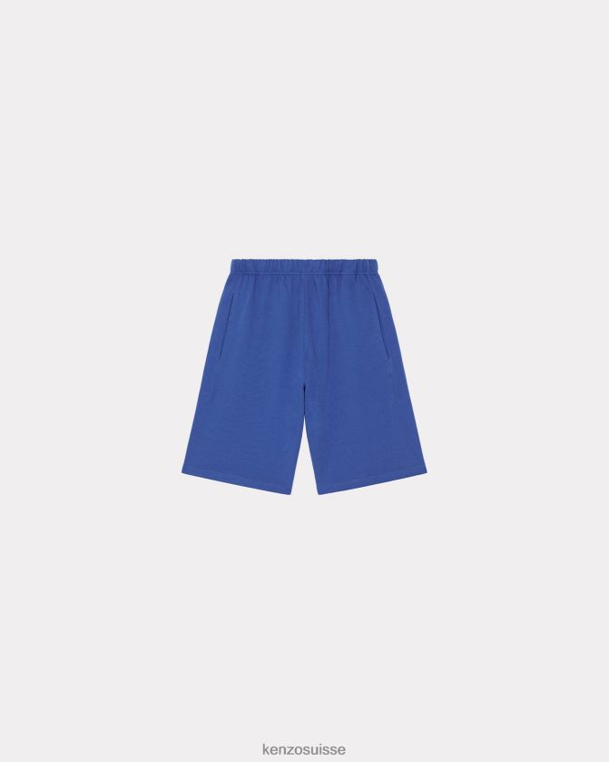 Kenzo short à écusson de fleur de boke Hommes bleu royal D2804X272 vêtements