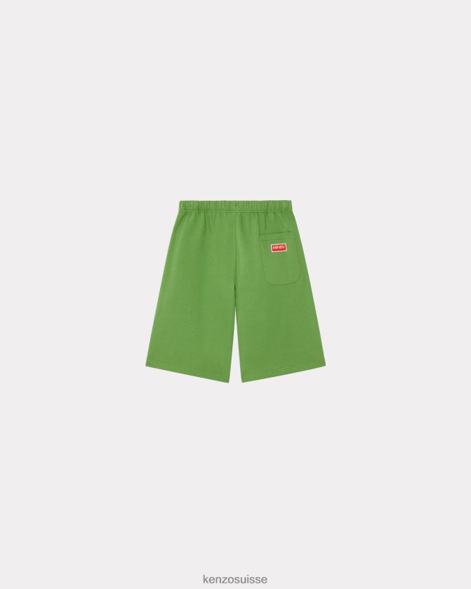 Kenzo short de tatouage de fleur d'aloha Hommes herbe verte D2804X241 vêtements