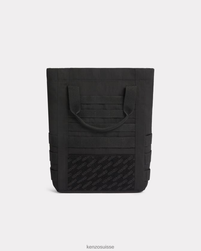 Kenzo cabas jungle avec badges Hommes noir D2804X811 accessoires