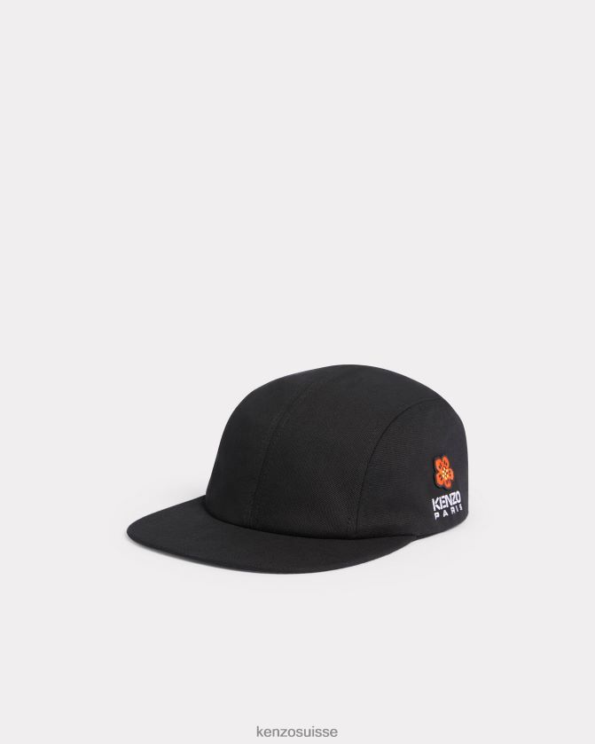 Kenzo casquette de baseball à écusson de fleur de boke Hommes noir D2804X817 accessoires