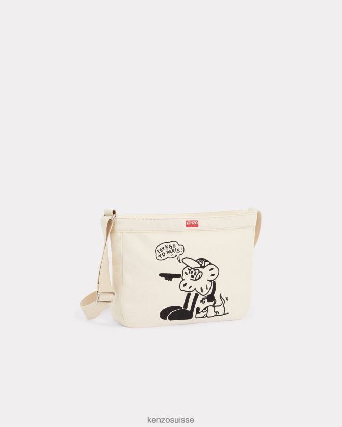 Kenzo grand sac porté épaule Boké Hommes écru D2804X894 accessoires
