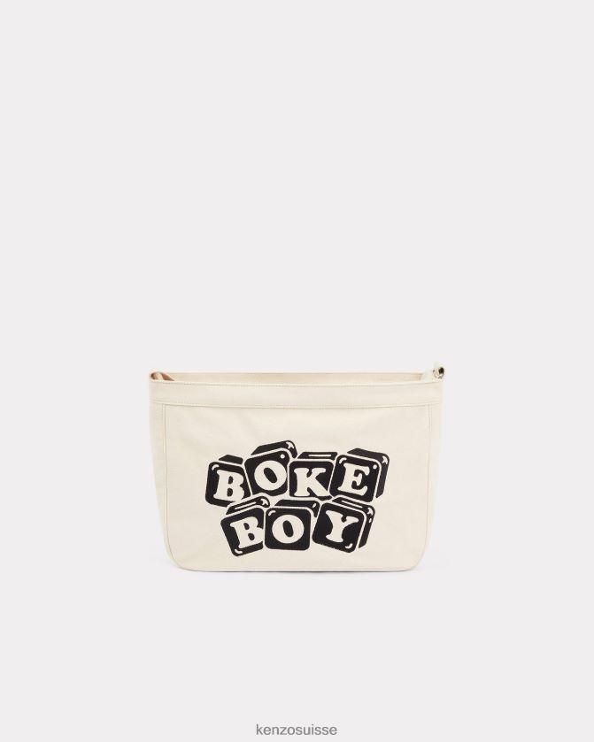 Kenzo grand sac porté épaule Boké Hommes écru D2804X894 accessoires