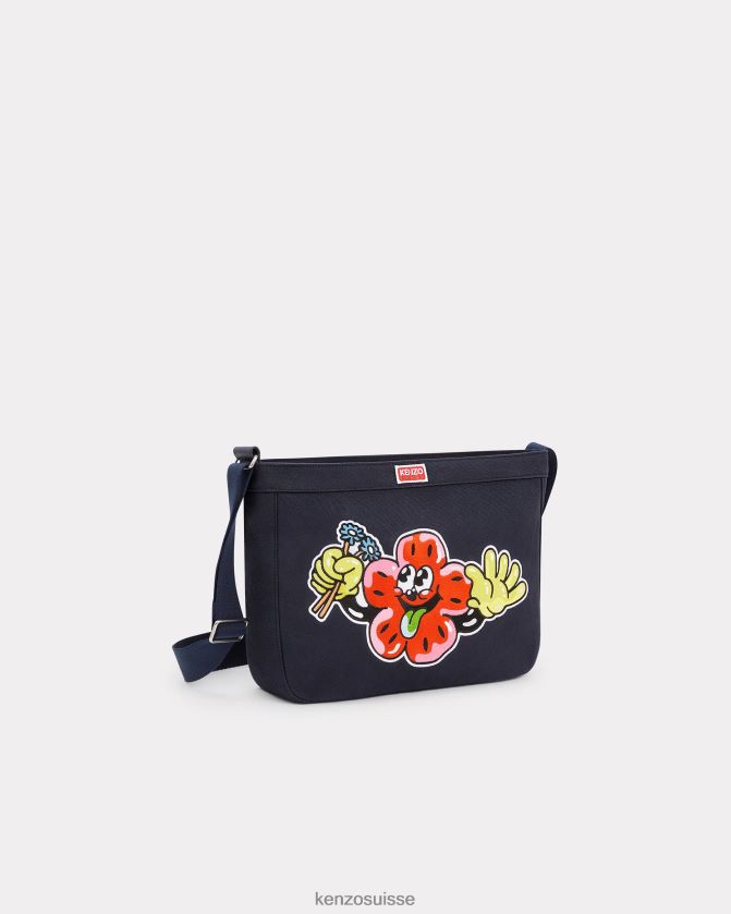 Kenzo grand sac porté épaule "boke" Hommes bleu marine D2804X904 accessoires