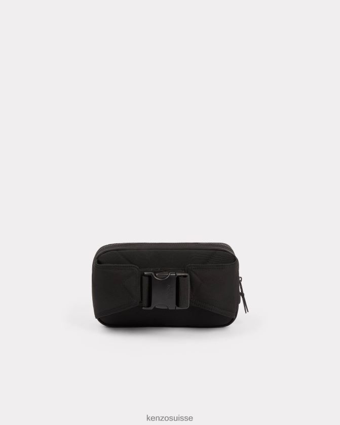 Kenzo sac banane à écusson Hommes noir D2804X867 accessoires