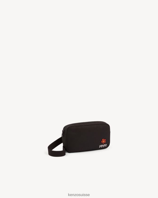 Kenzo sac à bandoulière à écusson Hommes noir D2804X935 accessoires
