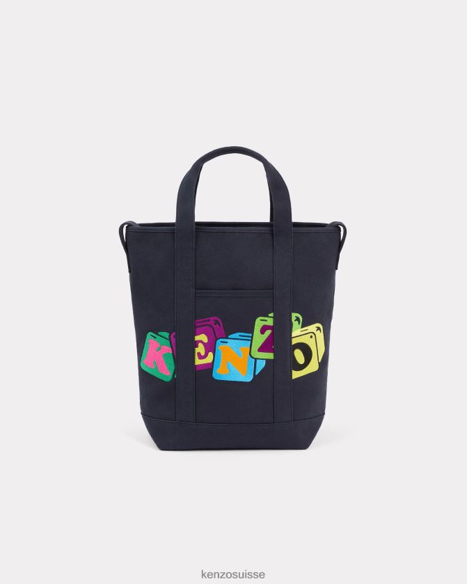 Kenzo sac cabas boke avec bandoulière Hommes bleu marine D2804X885 accessoires