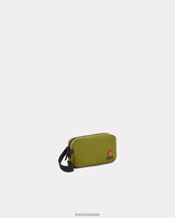 Kenzo sac à écusson avec sangle Hommes kaki D2804X874 accessoires